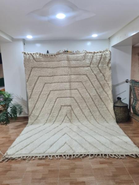 White Farzin Marokkaans handgemaakt tapijt